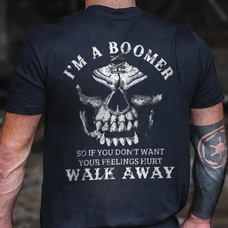 Im A Boomer Shirt, Funny Old Man Hoodie, Grumpy Grandpa Sweatshirt, Sarcastic Skull Tee, Rude Boomer Gift, Mens Graphic Top, Dad Joke