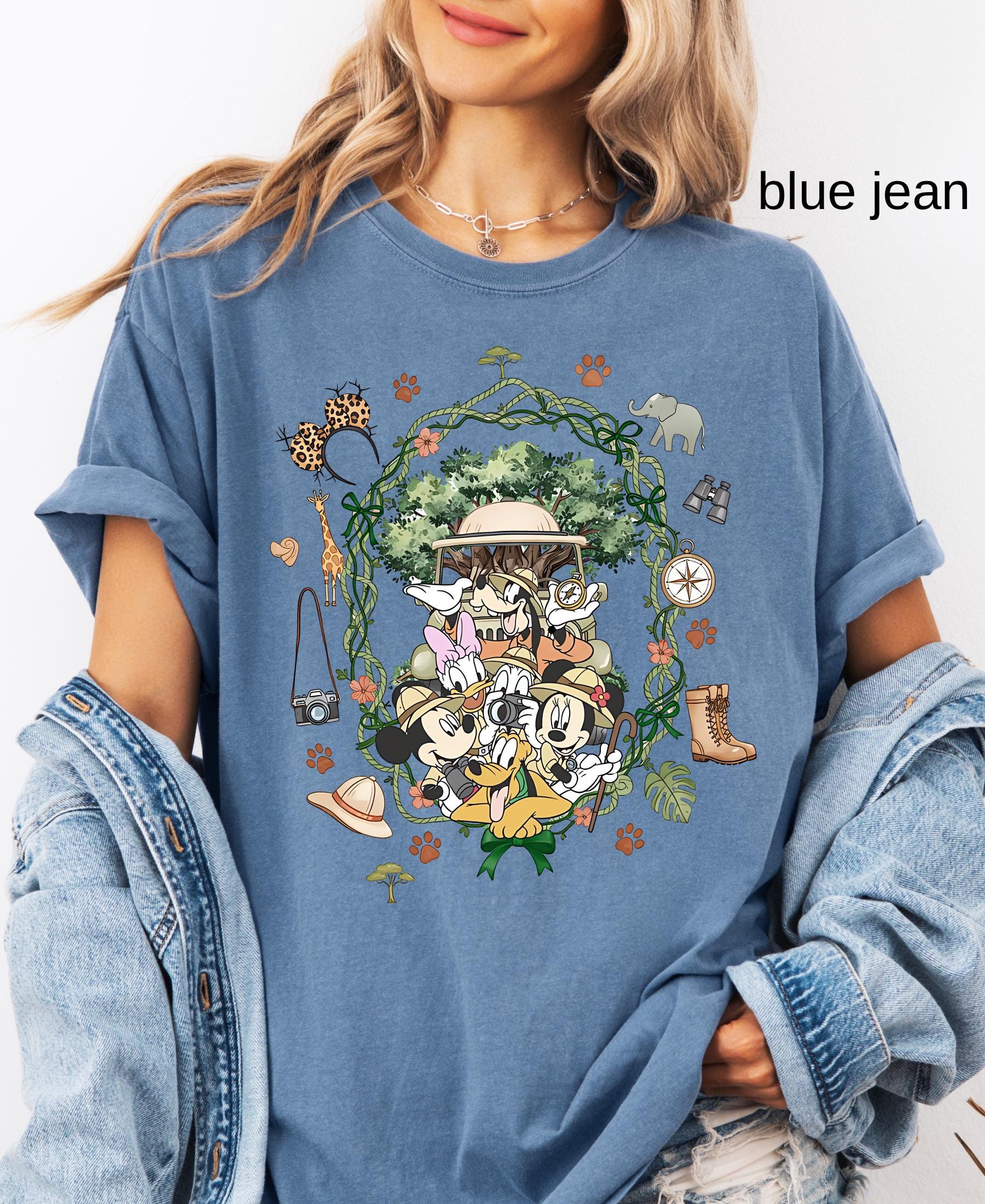 Comfort Colors© Coquette Bow Mickey & Friends Animal Kingdom Shirt: Retro Disney Safari Mode Disneyland Holiday Family Trip Gift