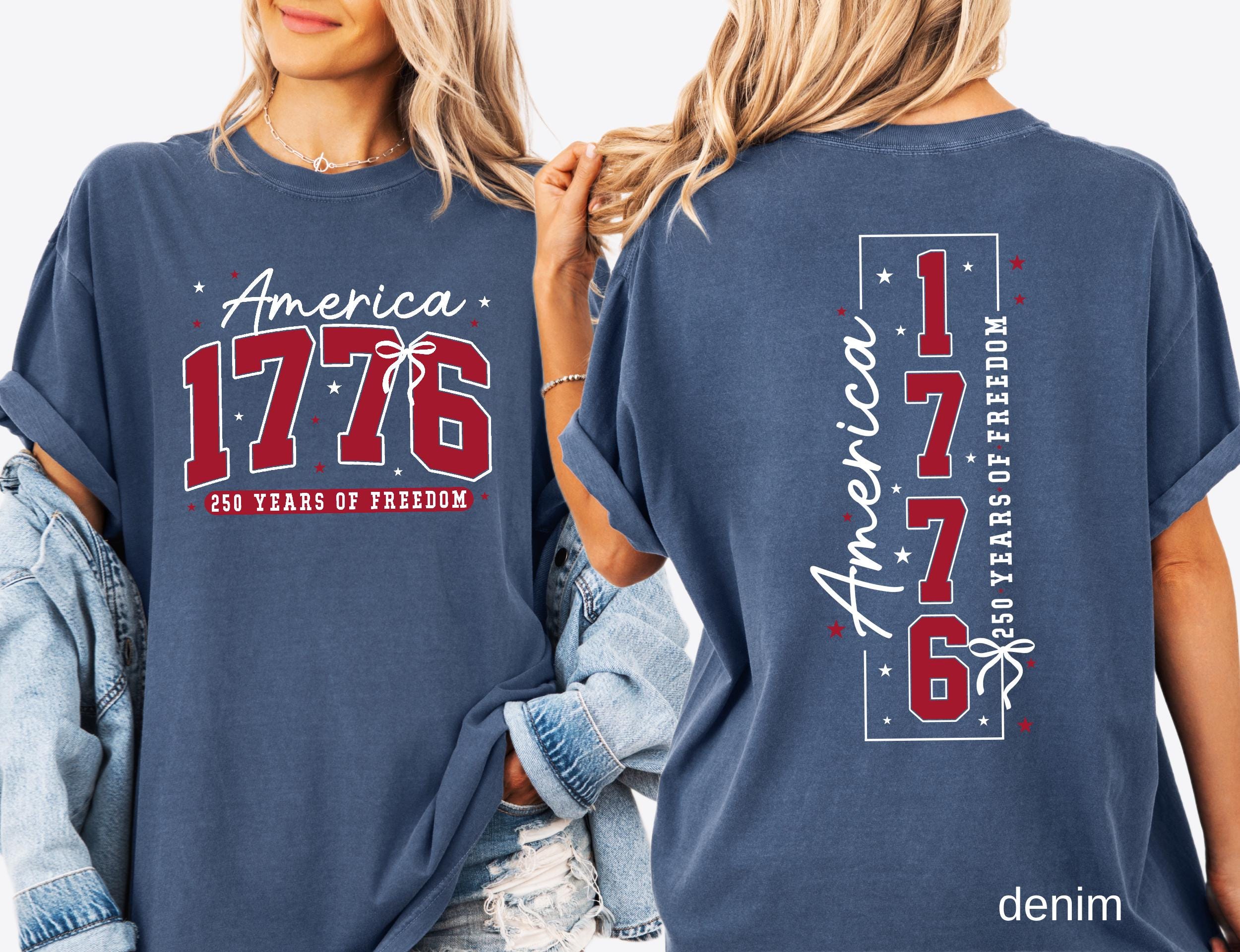 250th America Anniversary Comfort Colors© Shirt: US 250 Years of Freedom Patriotic Independence Day Tee America 1776 July 4th Gift