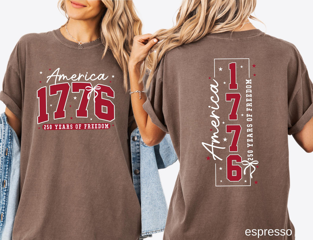 250th America Anniversary Comfort Colors© Shirt: US 250 Years of Freedom Patriotic Independence Day Tee America 1776 July 4th Gift