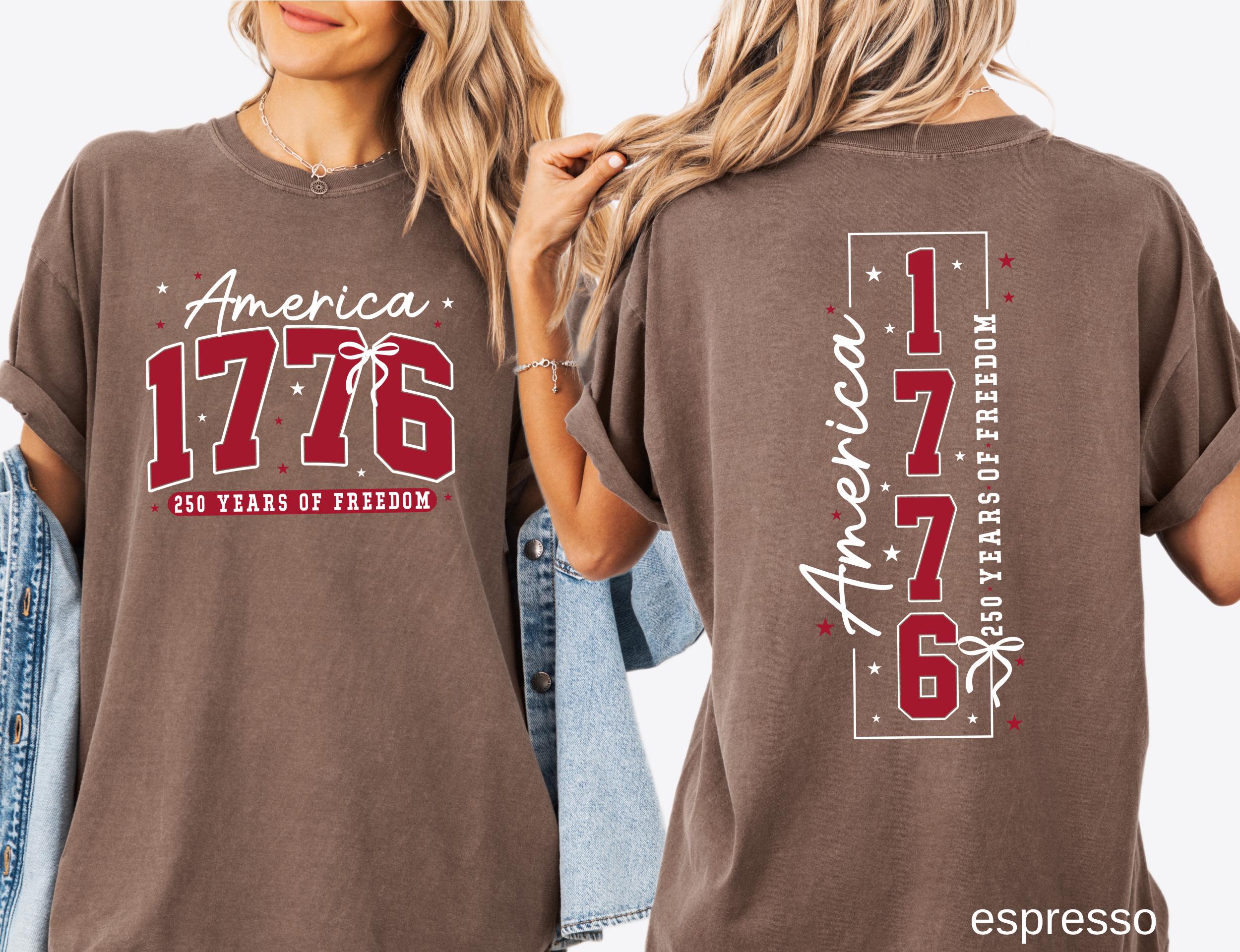 250th America Anniversary Comfort Colors© Shirt: US 250 Years of Freedom Patriotic Independence Day Tee America 1776 July 4th Gift