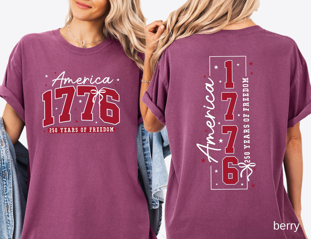 250th America Anniversary Comfort Colors© Shirt: US 250 Years of Freedom Patriotic Independence Day Tee America 1776 July 4th Gift
