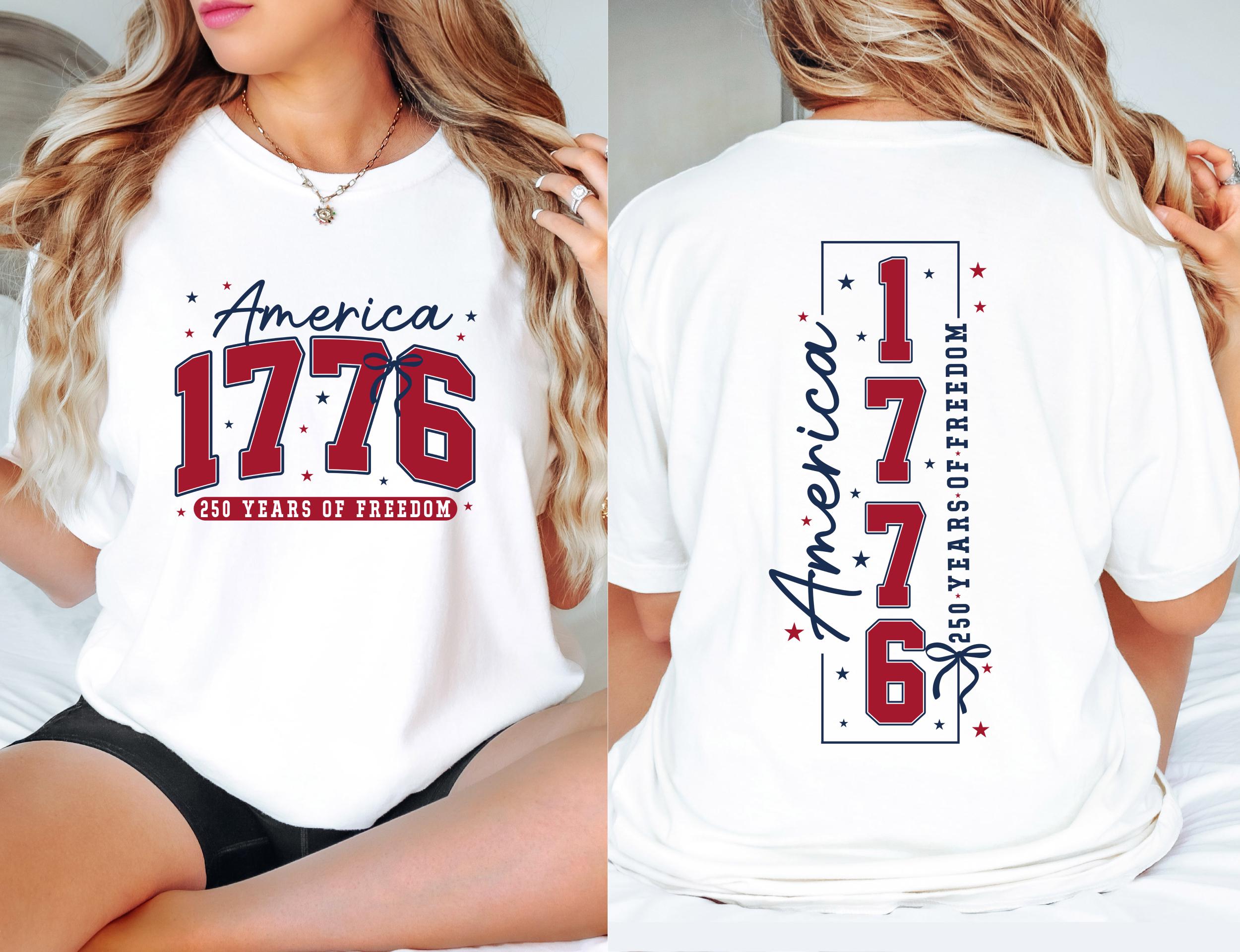 250th America Anniversary Comfort Colors© Shirt: US 250 Years of Freedom Patriotic Independence Day Tee America 1776 July 4th Gift