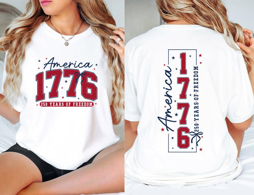 250th America Anniversary Comfort Colors© Shirt: US 250 Years of Freedom Patriotic Independence Day Tee America 1776 July 4th Gift