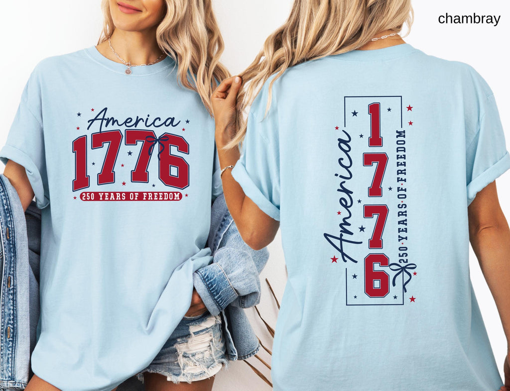 250th America Anniversary Comfort Colors© Shirt: US 250 Years of Freedom Patriotic Independence Day Tee America 1776 July 4th Gift