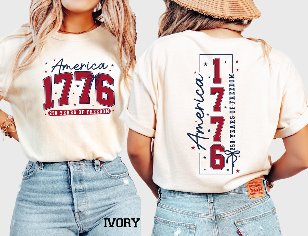 250th America Anniversary Comfort Colors© Shirt: US 250 Years of Freedom Patriotic Independence Day Tee America 1776 July 4th Gift
