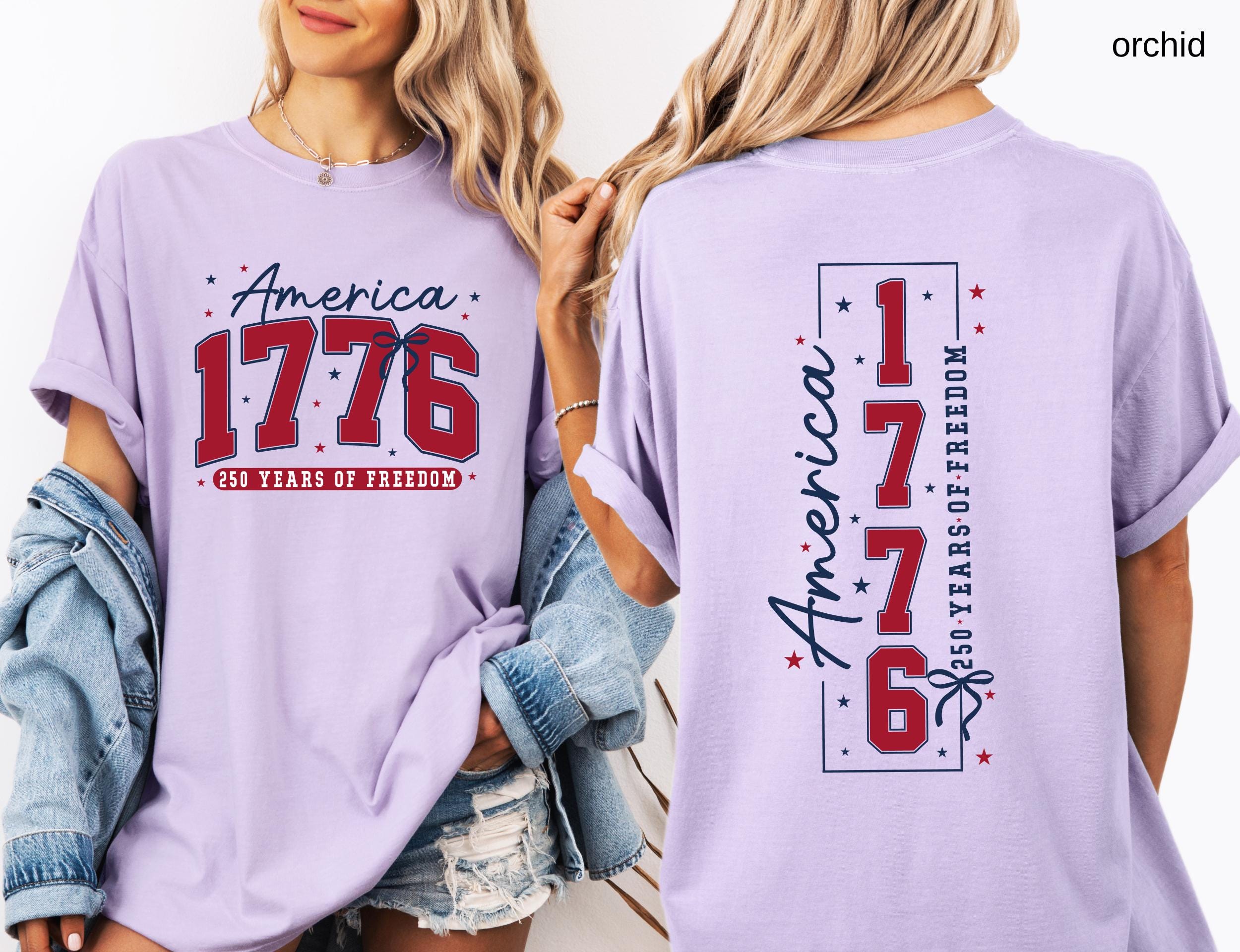 250th America Anniversary Comfort Colors© Shirt: US 250 Years of Freedom Patriotic Independence Day Tee America 1776 July 4th Gift