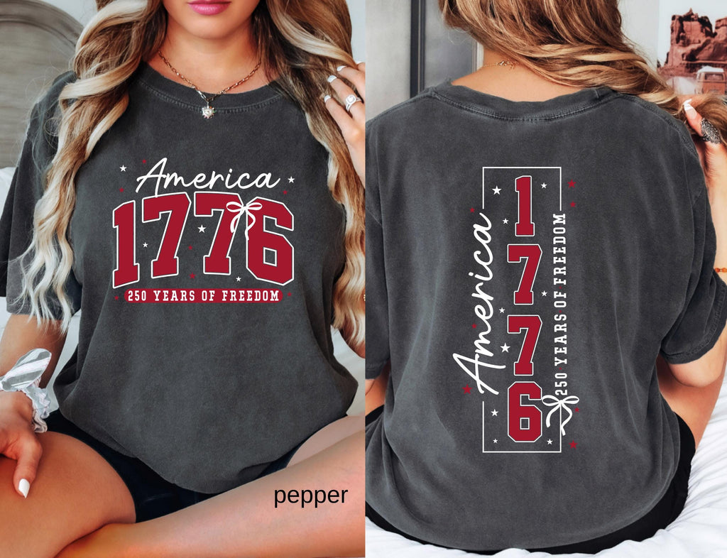 250th America Anniversary Comfort Colors© Shirt: US 250 Years of Freedom Patriotic Independence Day Tee America 1776 July 4th Gift