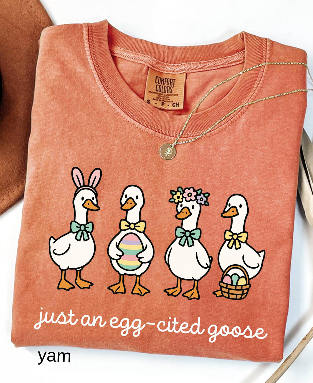 Comfort Colors© Easter Vibes Same Silly Goose Shirt: Funny Coquette Spring Humorous Apparel, Christian Easter Cute Bunny Goose Tee