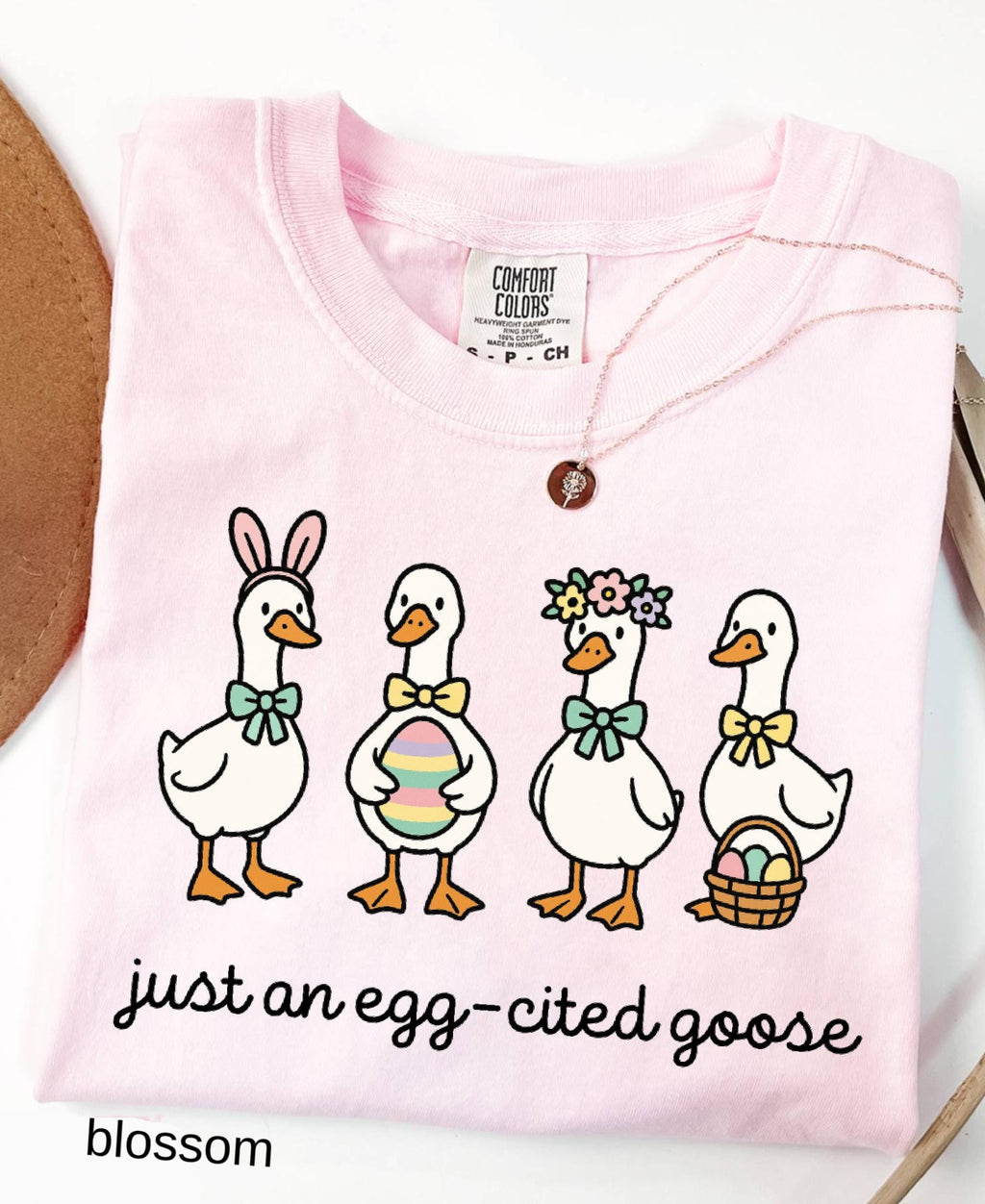 Comfort Colors© Easter Vibes Same Silly Goose Shirt: Funny Coquette Spring Humorous Apparel, Christian Easter Cute Bunny Goose Tee
