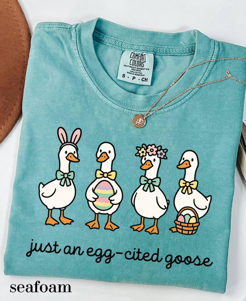 Comfort Colors© Easter Vibes Same Silly Goose Shirt: Funny Coquette Spring Humorous Apparel, Christian Easter Cute Bunny Goose Tee