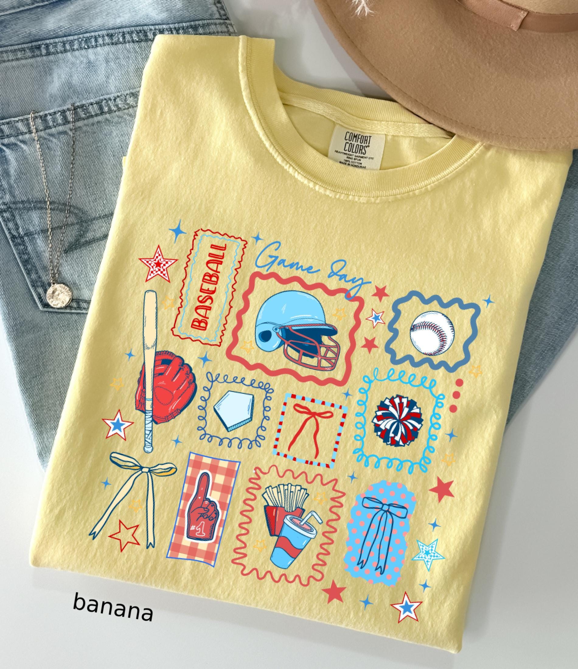 Comfort Colors© Baseball Game Day Mom Shirt, Retro Sports Shirt For Women, Mothers Day Gift, Family Baseball Tee