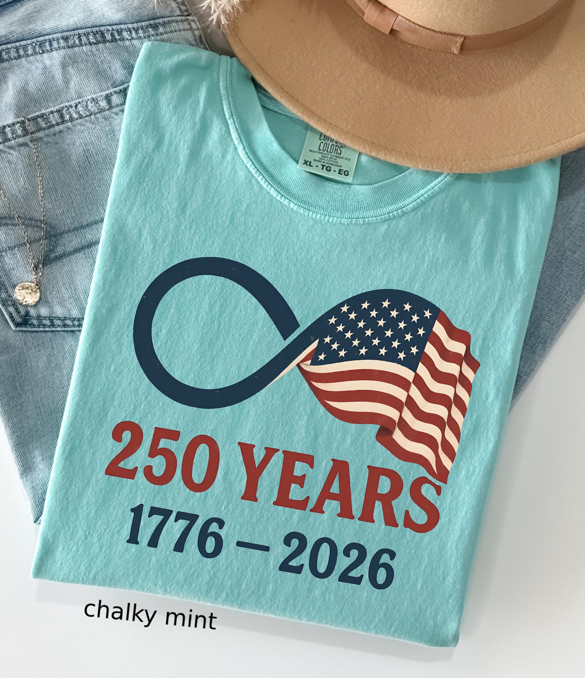 Comfort Colors© Retro Usa 250 Shirt, Independence Day Celebrate 250th Anniversary Shirt Usa Flag Tee 4th of July Patriotic Gift