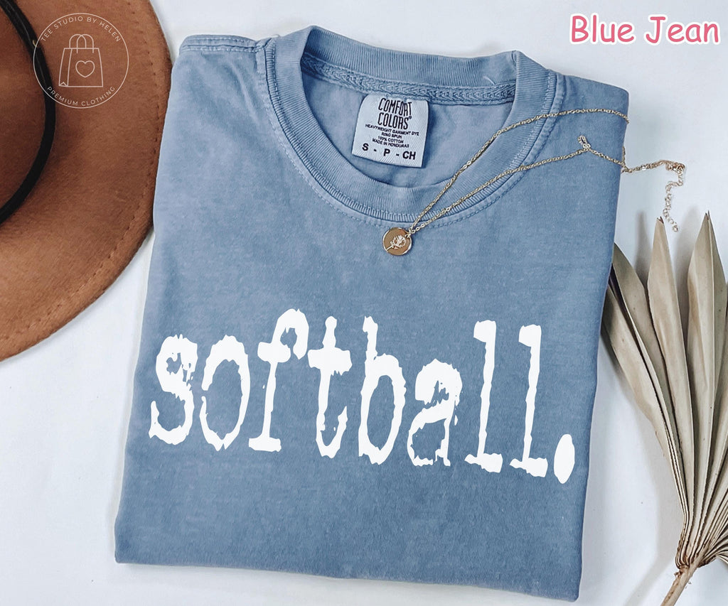 Comfort Colors® Retro Softball Shirt, Softball Game Day Shirt, Womens Softball Shirt, Sports Mom Tee Gift For Softball Lover Softball Season