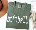 Comfort Colors® Retro Softball Shirt, Softball Game Day Shirt, Womens Softball Shirt, Sports Mom Tee Gift For Softball Lover Softball Season