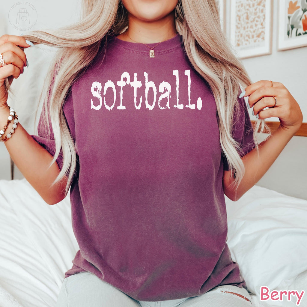 Comfort Colors® Retro Softball Shirt, Softball Game Day Shirt, Womens Softball Shirt, Sports Mom Tee Gift For Softball Lover Softball Season