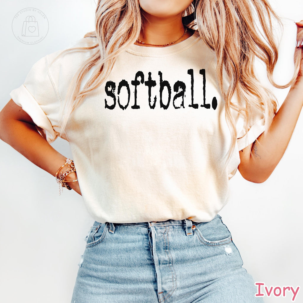 Comfort Colors® Retro Softball Shirt, Softball Game Day Shirt, Womens Softball Shirt, Sports Mom Tee Gift For Softball Lover Softball Season