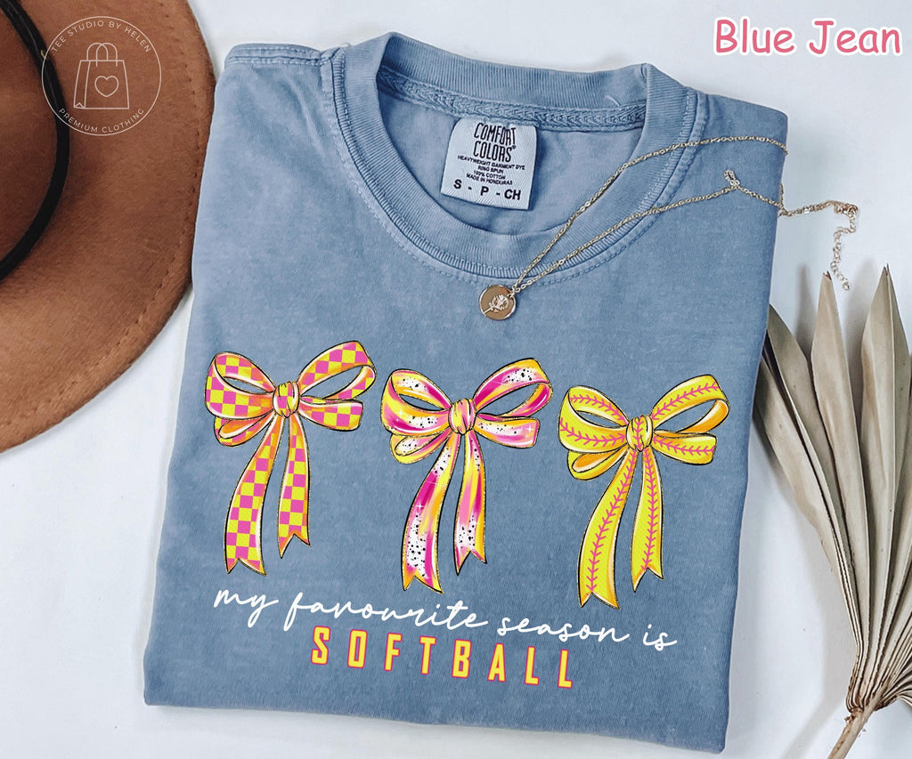 Comfort Colors® Softball Shirt, Softball Mom Shirt, Softball Season Shirt, Sports Mom Tee, Game Day Shirt, Girly Softball Tee, Softball Gift
