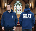 GOAT God Over All Things Shirt, Christian Hoodie, Jesus Cross Sweatshirt, Religious Gift Men, Faith Tee, Bible Verse Top, Church Apparel