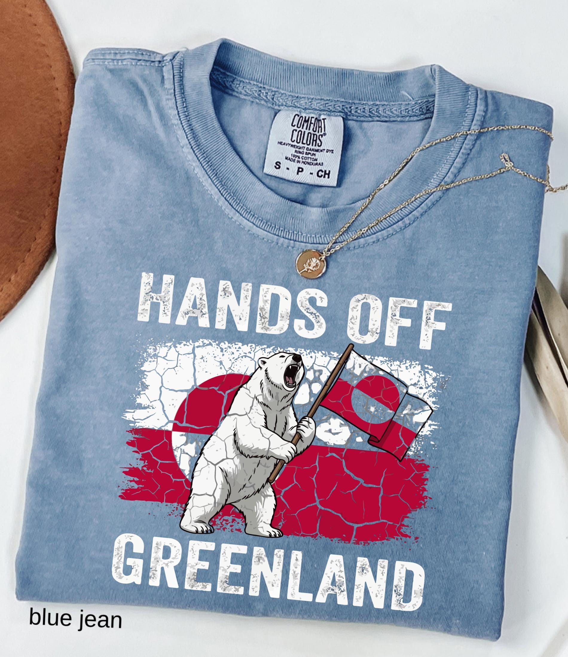 Hands Off Greenland Comfort Colors© Shirt: Greenland Is Ours Shirt, Political Protest Tee, Anti Trump T-Shirt