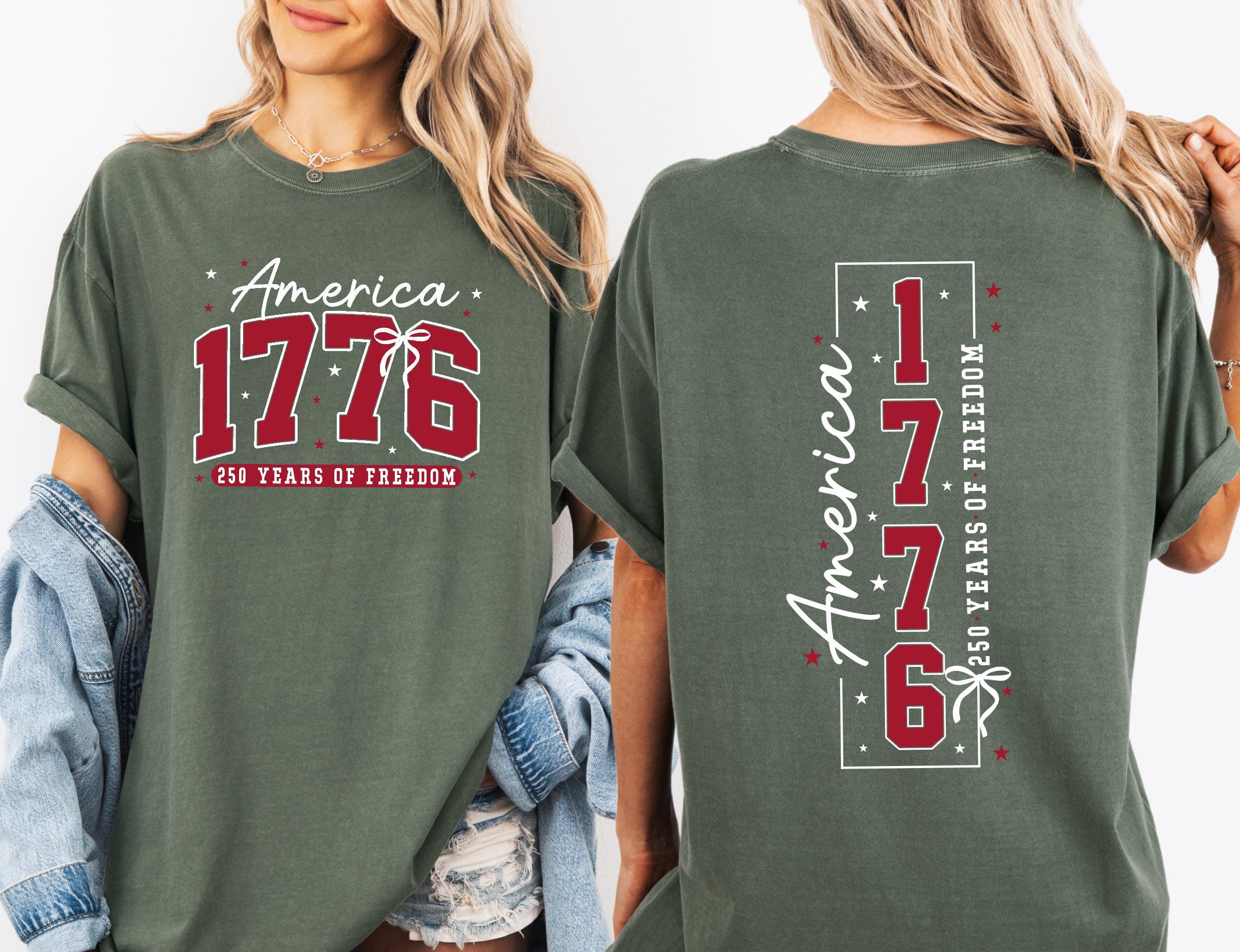 250th America Anniversary Comfort Colors© Shirt: US 250 Years of Freedom Patriotic Independence Day Tee America 1776 July 4th Gift