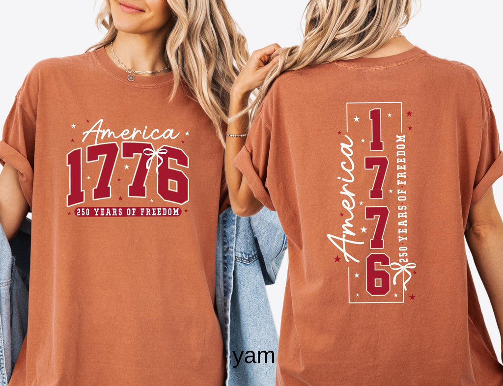 250th America Anniversary Comfort Colors© Shirt: US 250 Years of Freedom Patriotic Independence Day Tee America 1776 July 4th Gift