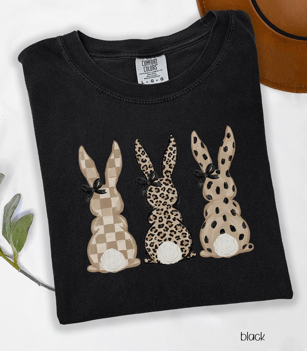 Comfort Colors Easter Bunny Sweatshirt, Coquette Rabbit Tee, women's easter shirt, easter bunny shirt, easter gift, rabbit shirt, rabbit tee