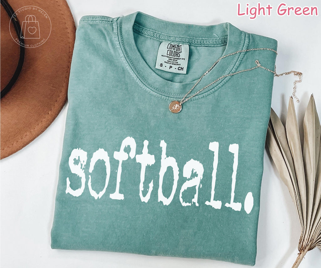 Comfort Colors® Retro Softball Shirt, Softball Game Day Shirt, Womens Softball Shirt, Sports Mom Tee Gift For Softball Lover Softball Season