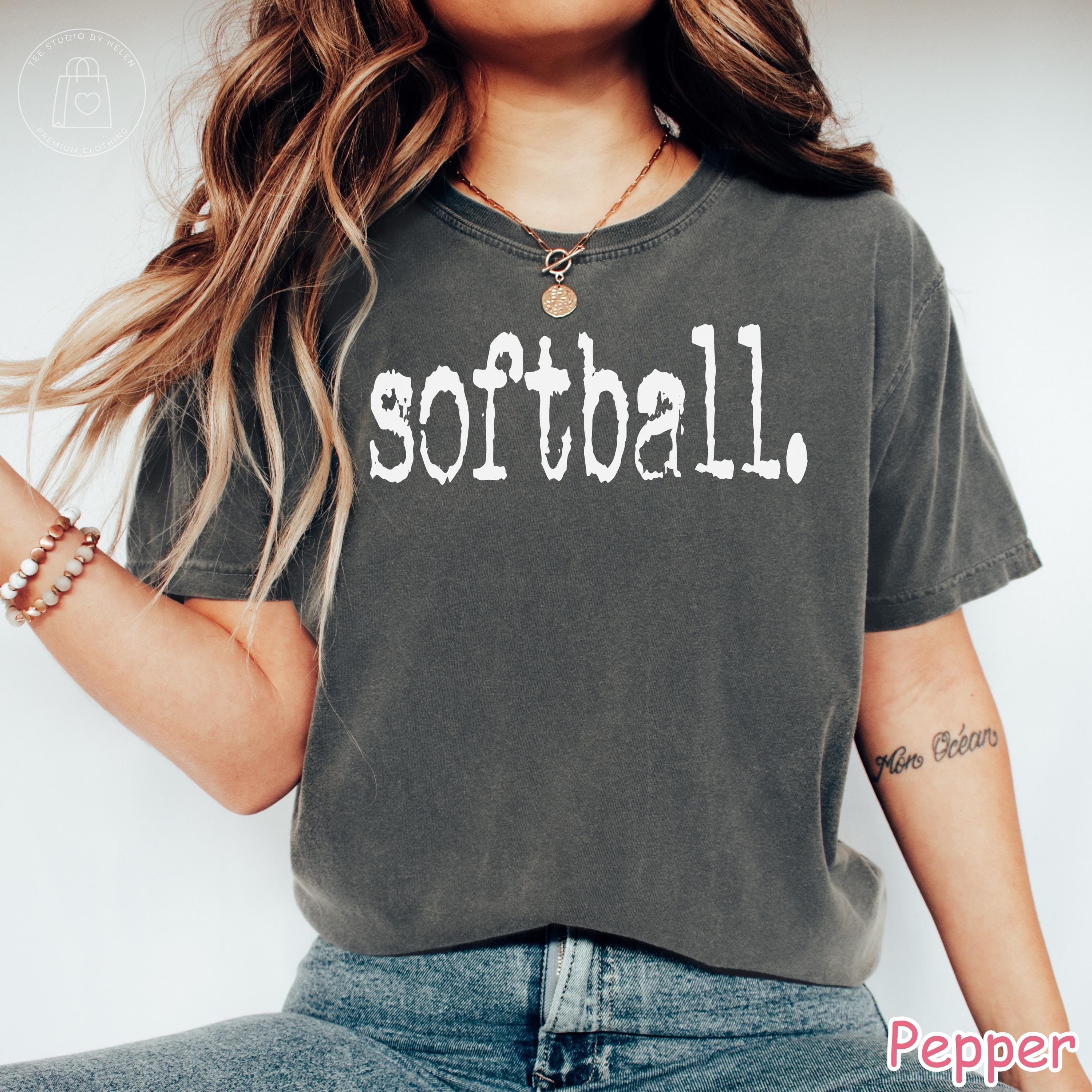 Comfort Colors® Retro Softball Shirt, Softball Game Day Shirt, Womens Softball Shirt, Sports Mom Tee Gift For Softball Lover Softball Season