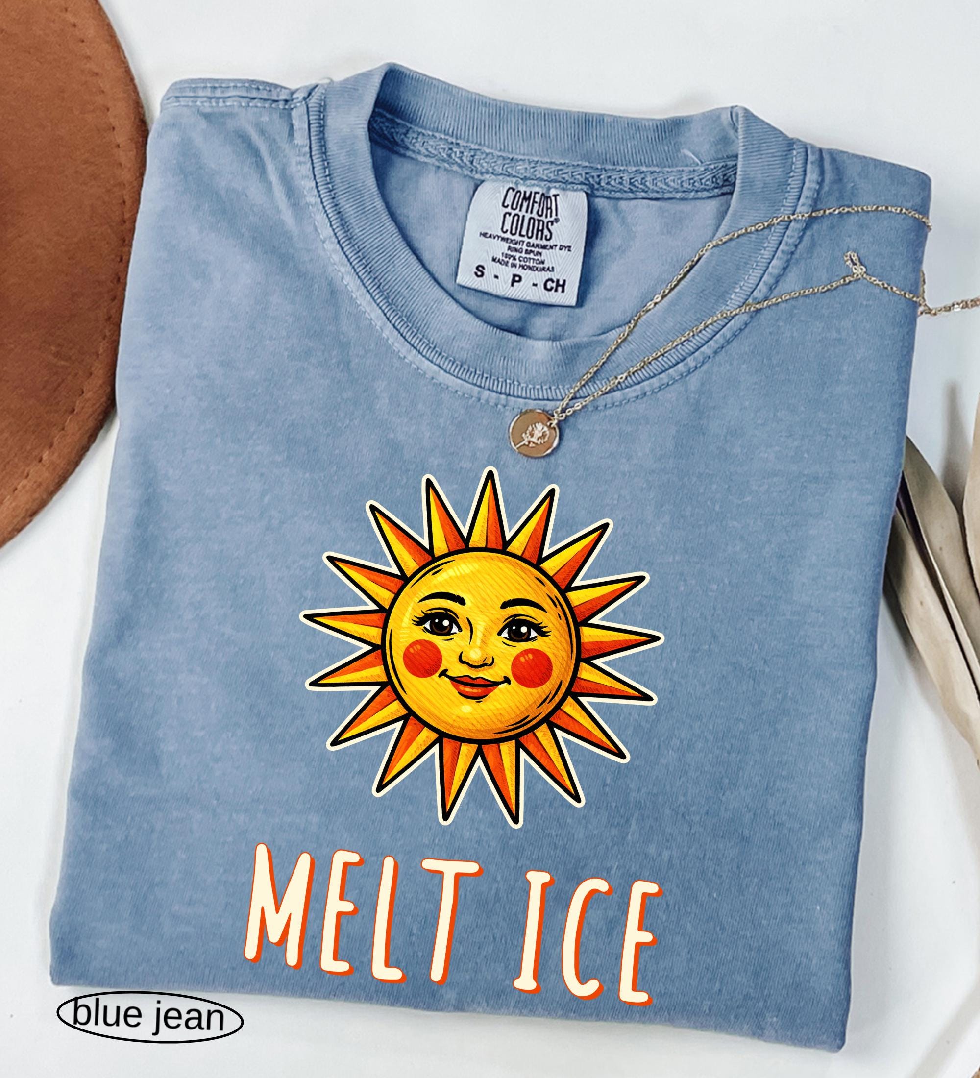 Funny Melt ICE Comfort Colors© Shirt, Abolish ICE T-Shirt, Feminist Social Justice, Pro Immigration, Activist Sun Melting Ice