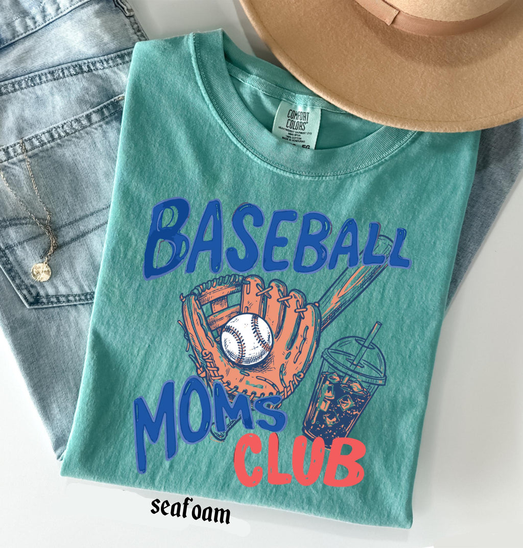 Baseball Mom Comfort Colors© Shirt, Baseball Moms Club T-shirt, Sport Mama Tee, Trendy Women's Game Day Shirt, Gift for Baseball Mom