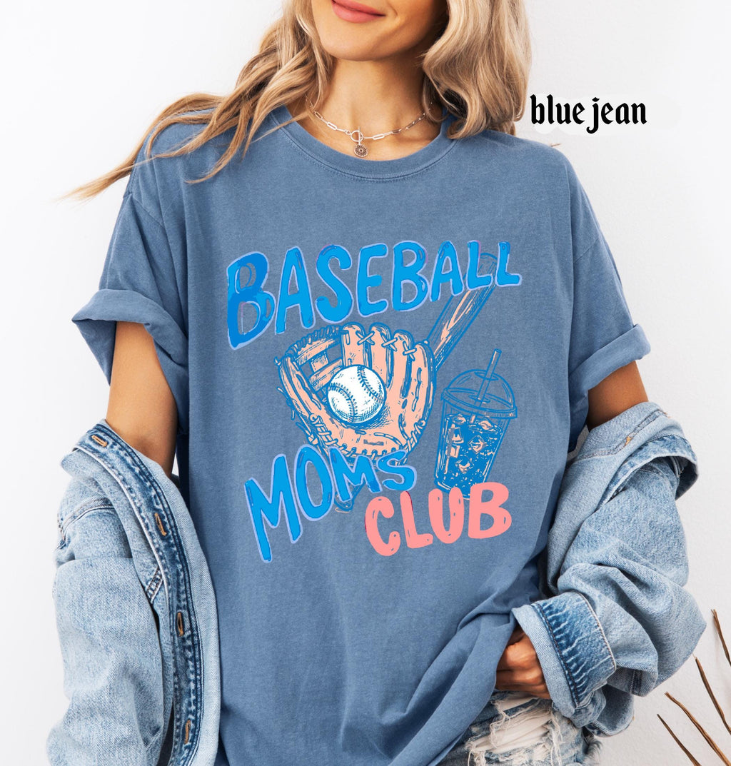 Baseball Mom Comfort Colors© Shirt, Baseball Moms Club T-shirt, Sport Mama Tee, Trendy Women's Game Day Shirt, Gift for Baseball Mom