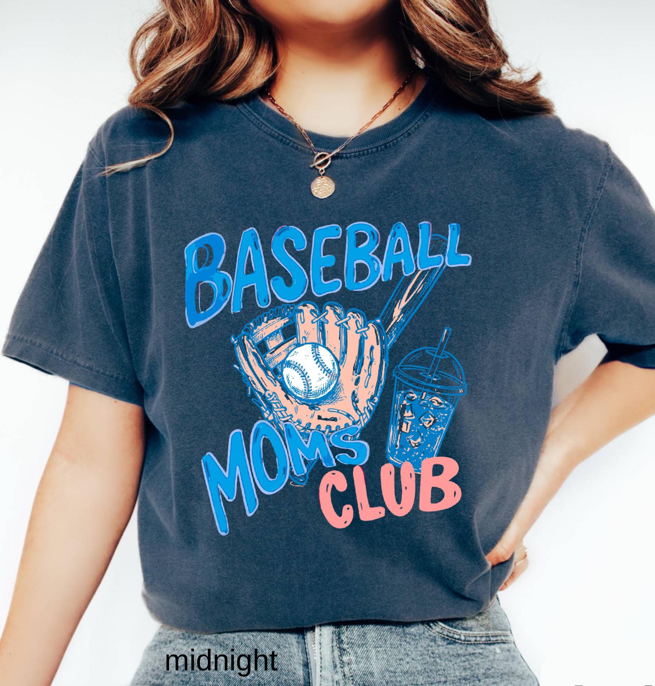 Baseball Mom Comfort Colors© Shirt, Baseball Moms Club T-shirt, Sport Mama Tee, Trendy Women's Game Day Shirt, Gift for Baseball Mom