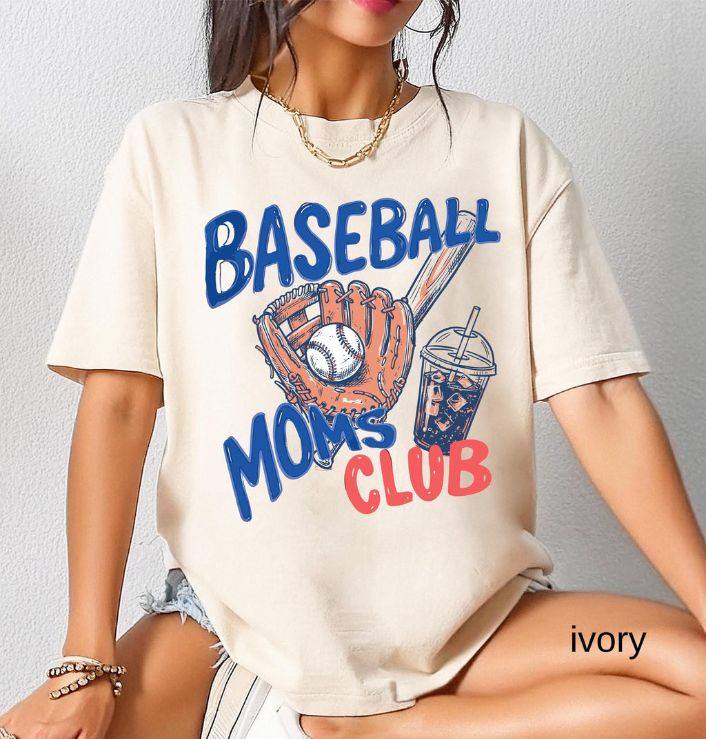Baseball Mom Comfort Colors© Shirt, Baseball Moms Club T-shirt, Sport Mama Tee, Trendy Women's Game Day Shirt, Gift for Baseball Mom