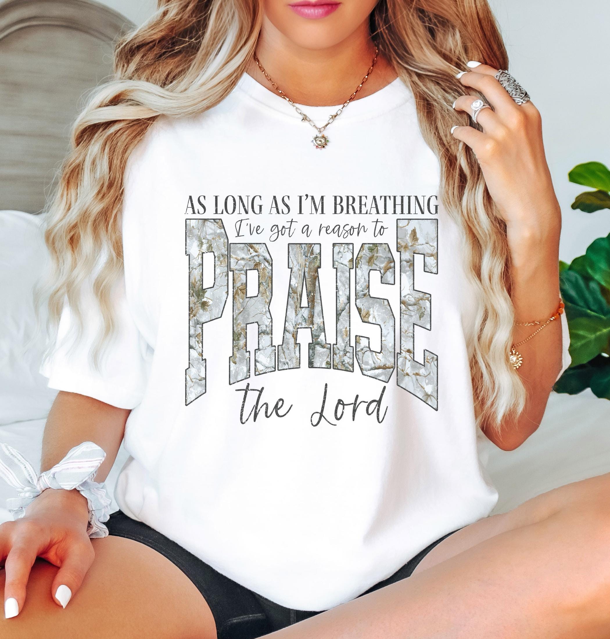 Comfort Colors© Christian Shirt: As Long As I'm Breathing I've Got a Reason To Praise, Praise the Lord Shirt, Brandon Lake Elevation Worship