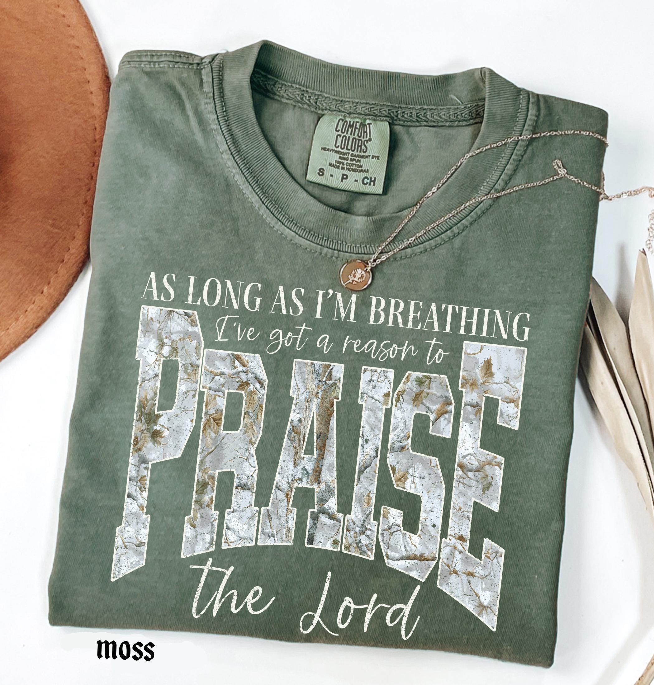 Comfort Colors© Christian Shirt: As Long As I'm Breathing I've Got a Reason To Praise, Praise the Lord Shirt, Brandon Lake Elevation Worship