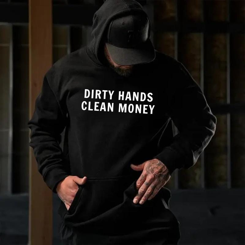 Dirty Hands Clean Money Tshirt, Blue Collar Hoodie, Mechanic Sweatshirt, Tradesman Gift, Hard Worker Tee, Hustle Top