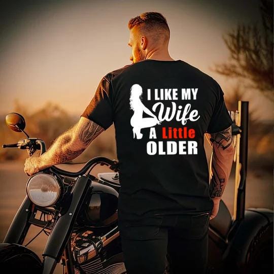 I Like My Wife A Little Older Tshirt, Funny Husband Hoodie, Marriage Humor Sweatshirt, Older Wife Gift, Gag Gift For Men, Adult Humor Top