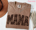 Comfort Colors® Leopard Mama Shirt, Retro Western Mama Shirt, Mothers Day Gift, Trendy Checkered Mom Tee, Gift for Mom, Cheetah Print Shirt