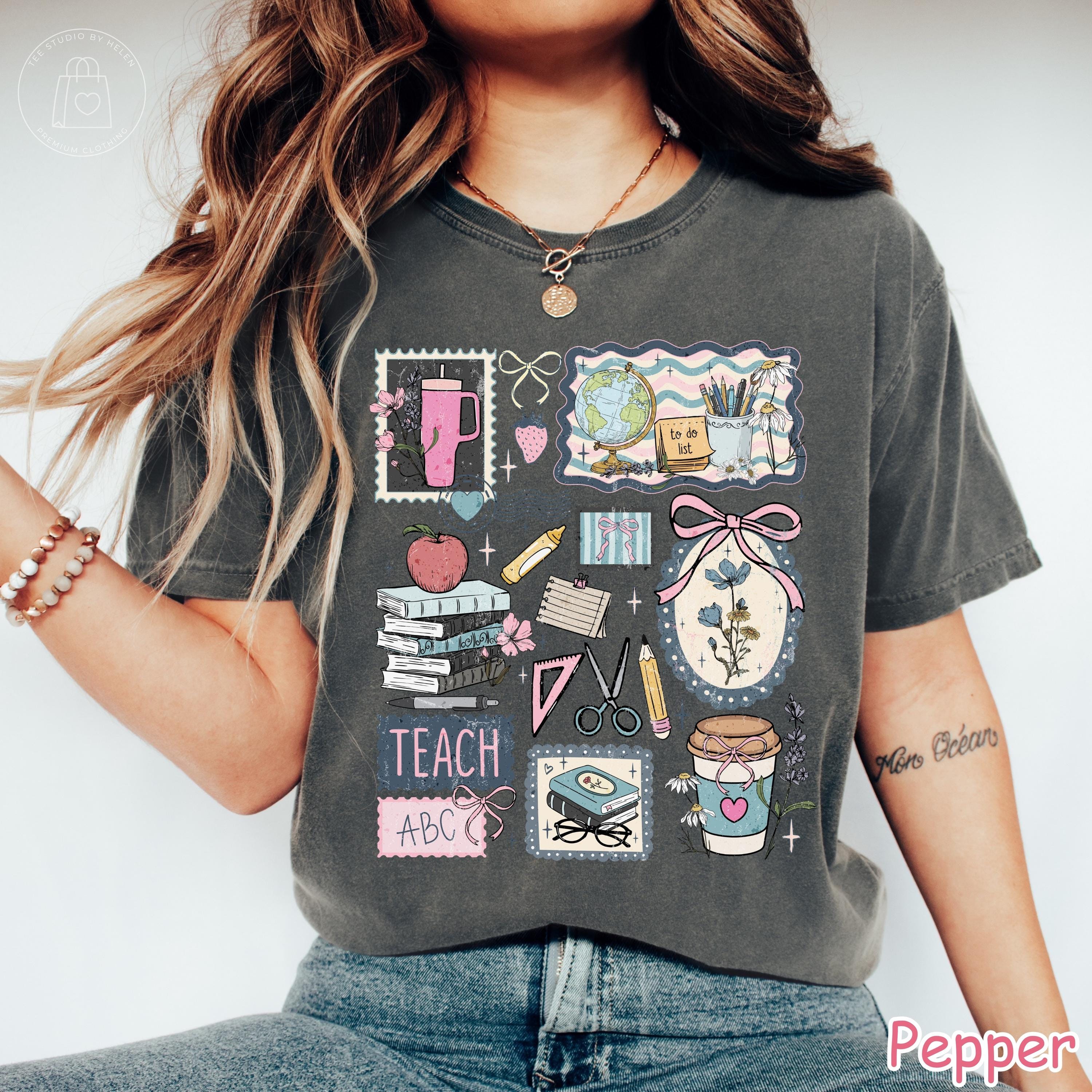 Comfort Colors® Teacher Life Shirt, Retro Teacher Graphic Tee, Cute Gift for Teacher, Teacher Appreciation Gift, Back To School Shirt