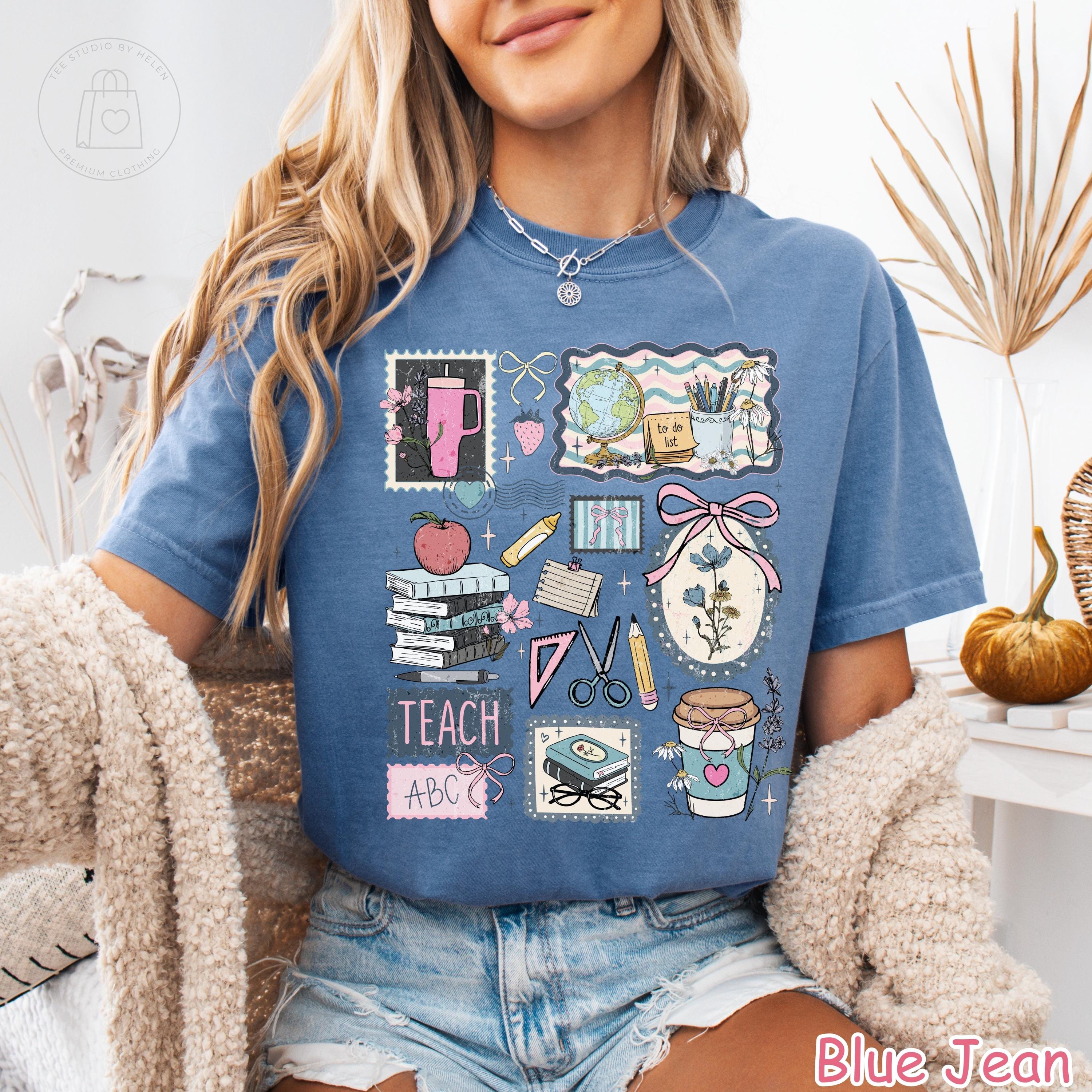 Comfort Colors® Teacher Life Shirt, Retro Teacher Graphic Tee, Cute Gift for Teacher, Teacher Appreciation Gift, Back To School Shirt