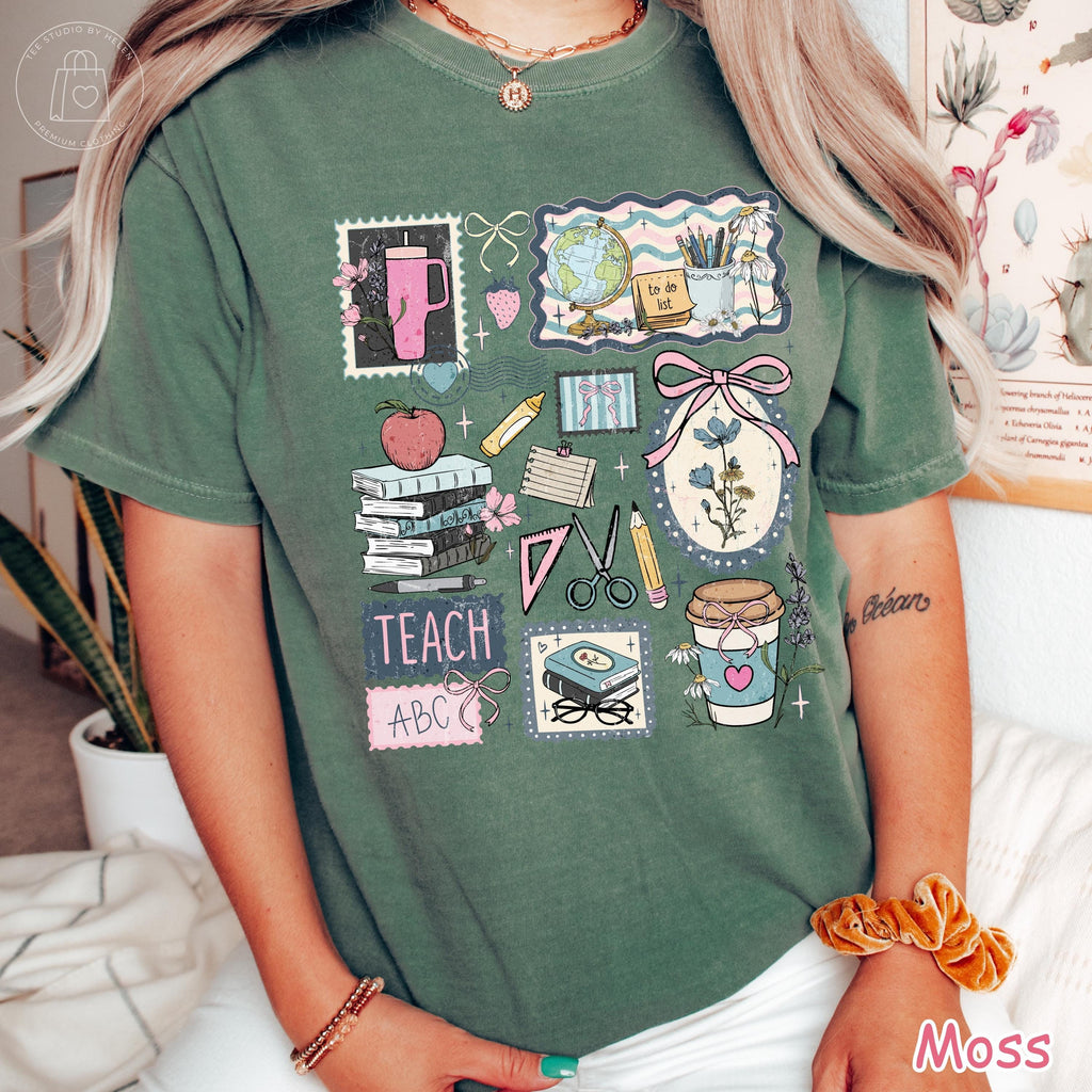 Comfort Colors® Teacher Life Shirt, Retro Teacher Graphic Tee, Cute Gift for Teacher, Teacher Appreciation Gift, Back To School Shirt