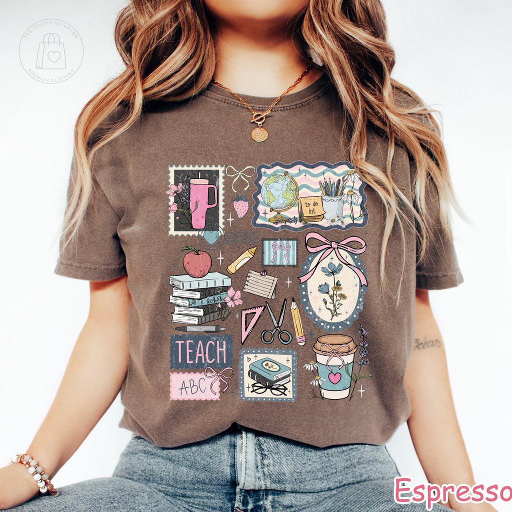 Comfort Colors® Teacher Life Shirt, Retro Teacher Graphic Tee, Cute Gift for Teacher, Teacher Appreciation Gift, Back To School Shirt