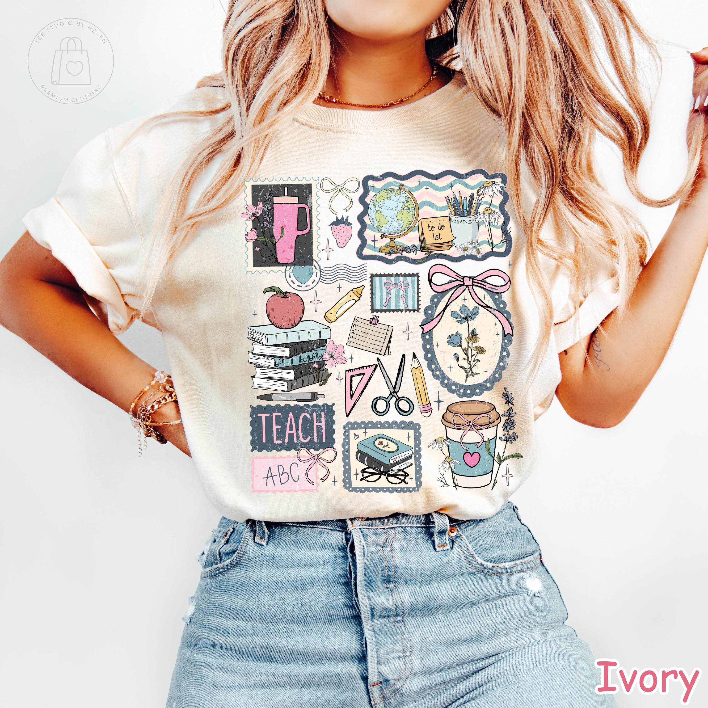 Comfort Colors® Teacher Life Shirt, Retro Teacher Graphic Tee, Cute Gift for Teacher, Teacher Appreciation Gift, Back To School Shirt