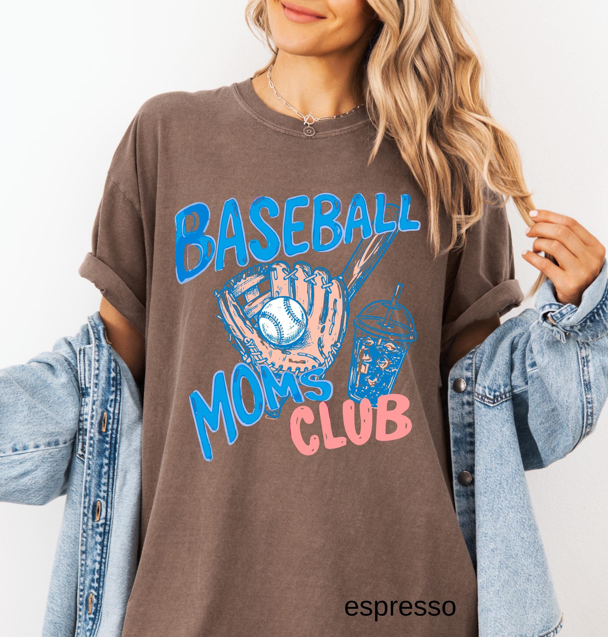 Baseball Mom Comfort Colors© Shirt, Baseball Moms Club T-shirt, Sport Mama Tee, Trendy Women's Game Day Shirt, Gift for Baseball Mom