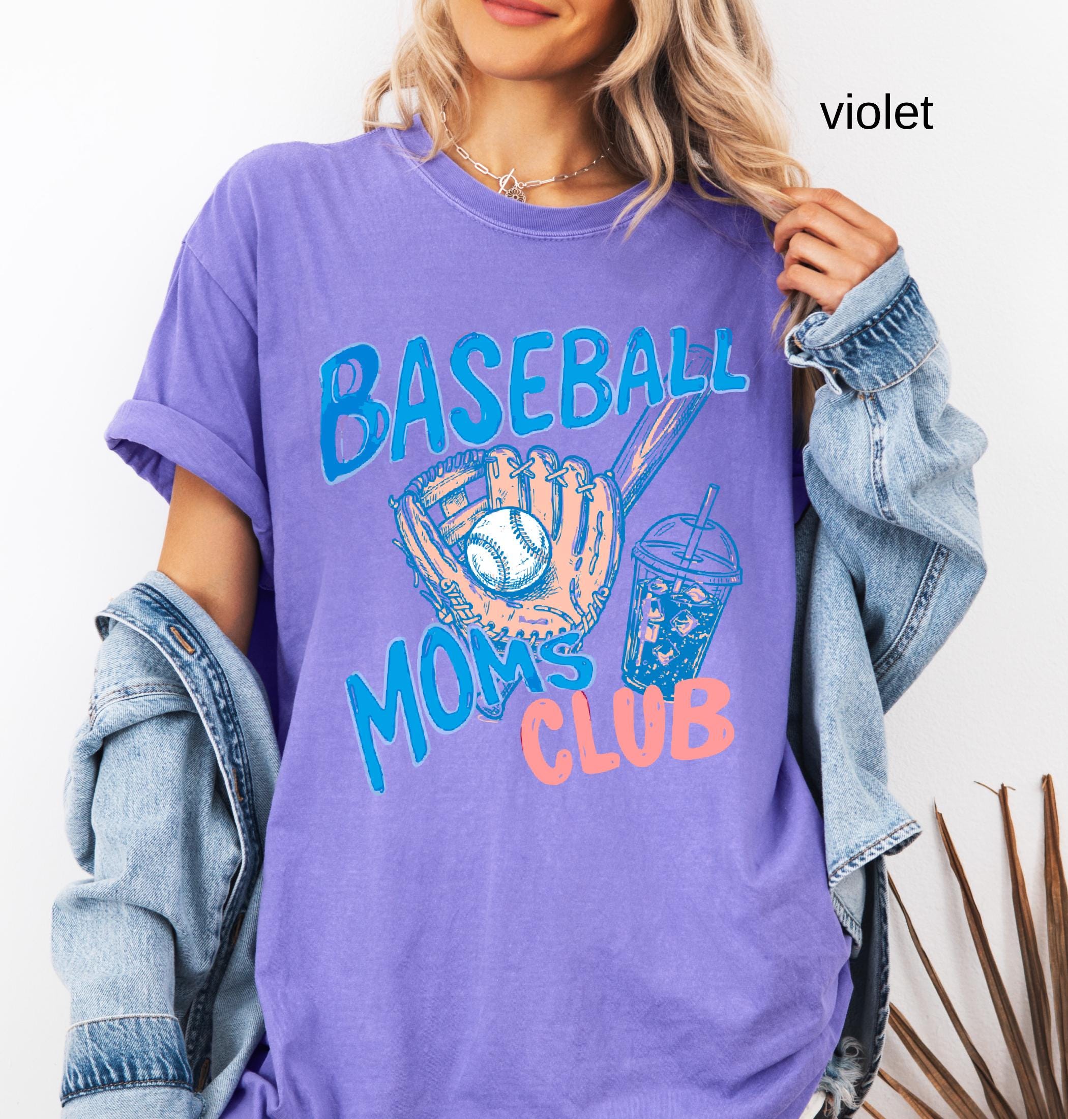 Baseball Mom Comfort Colors© Shirt, Baseball Moms Club T-shirt, Sport Mama Tee, Trendy Women's Game Day Shirt, Gift for Baseball Mom