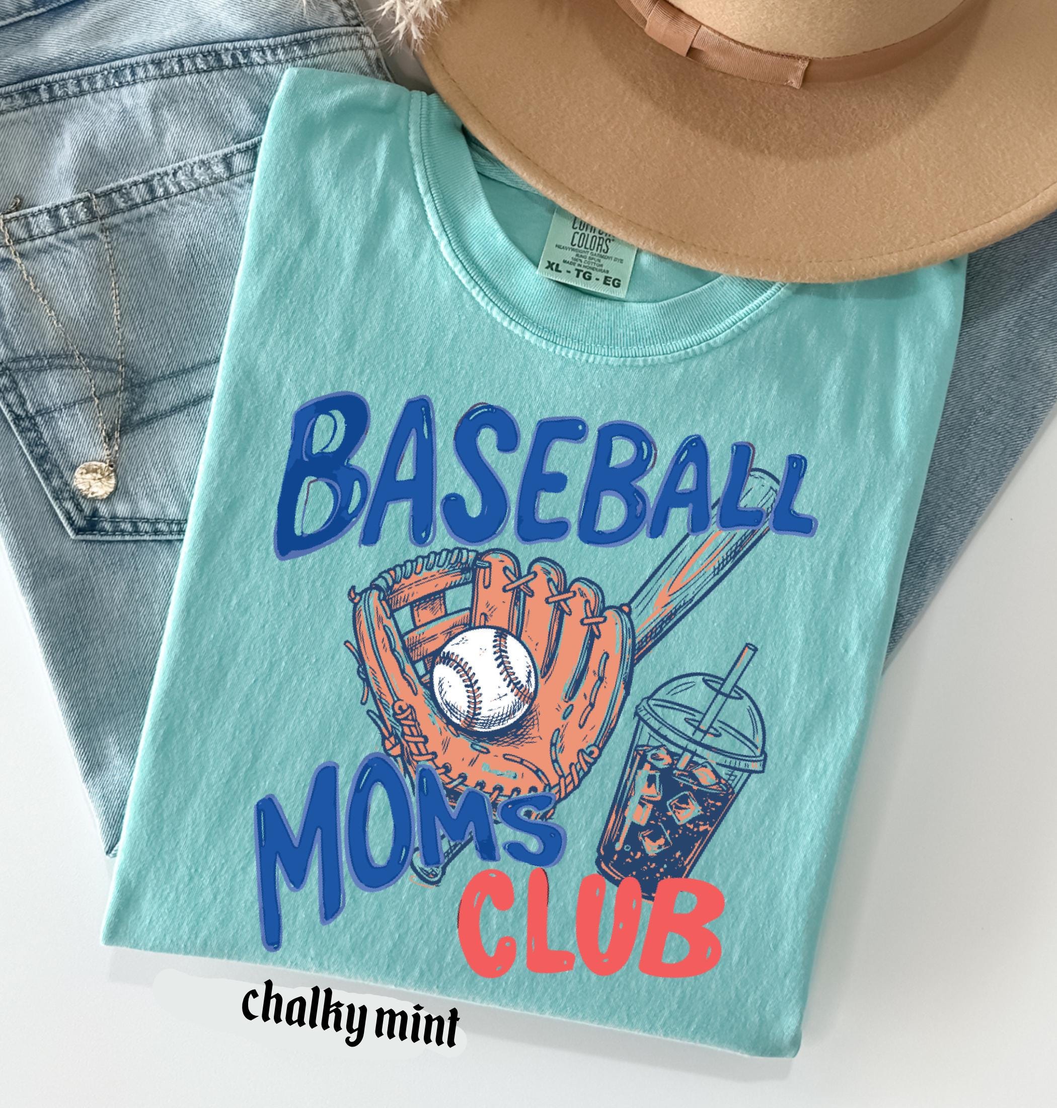 Baseball Mom Comfort Colors© Shirt, Baseball Moms Club T-shirt, Sport Mama Tee, Trendy Women's Game Day Shirt, Gift for Baseball Mom
