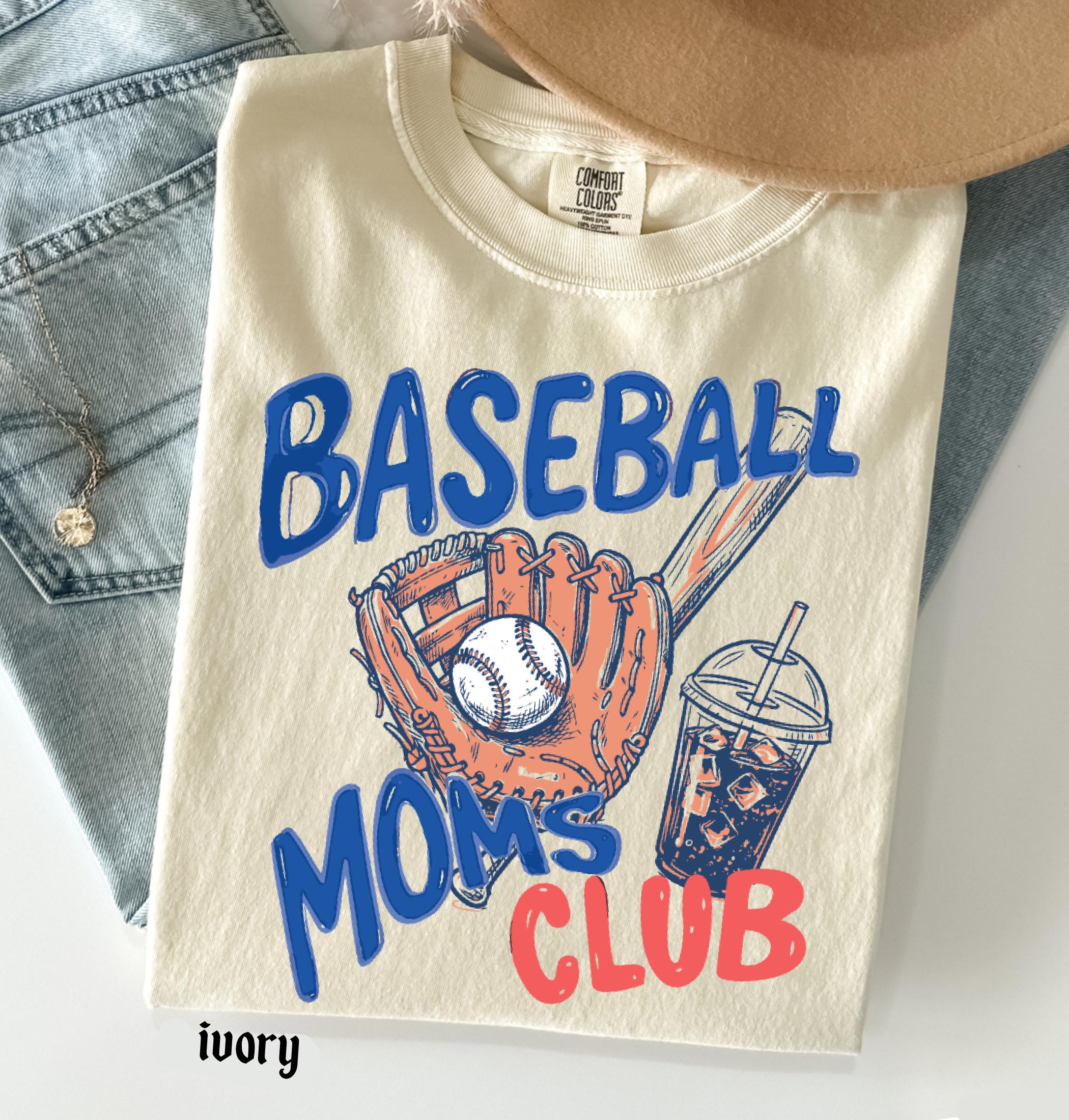 Baseball Mom Comfort Colors© Shirt, Baseball Moms Club T-shirt, Sport Mama Tee, Trendy Women's Game Day Shirt, Gift for Baseball Mom