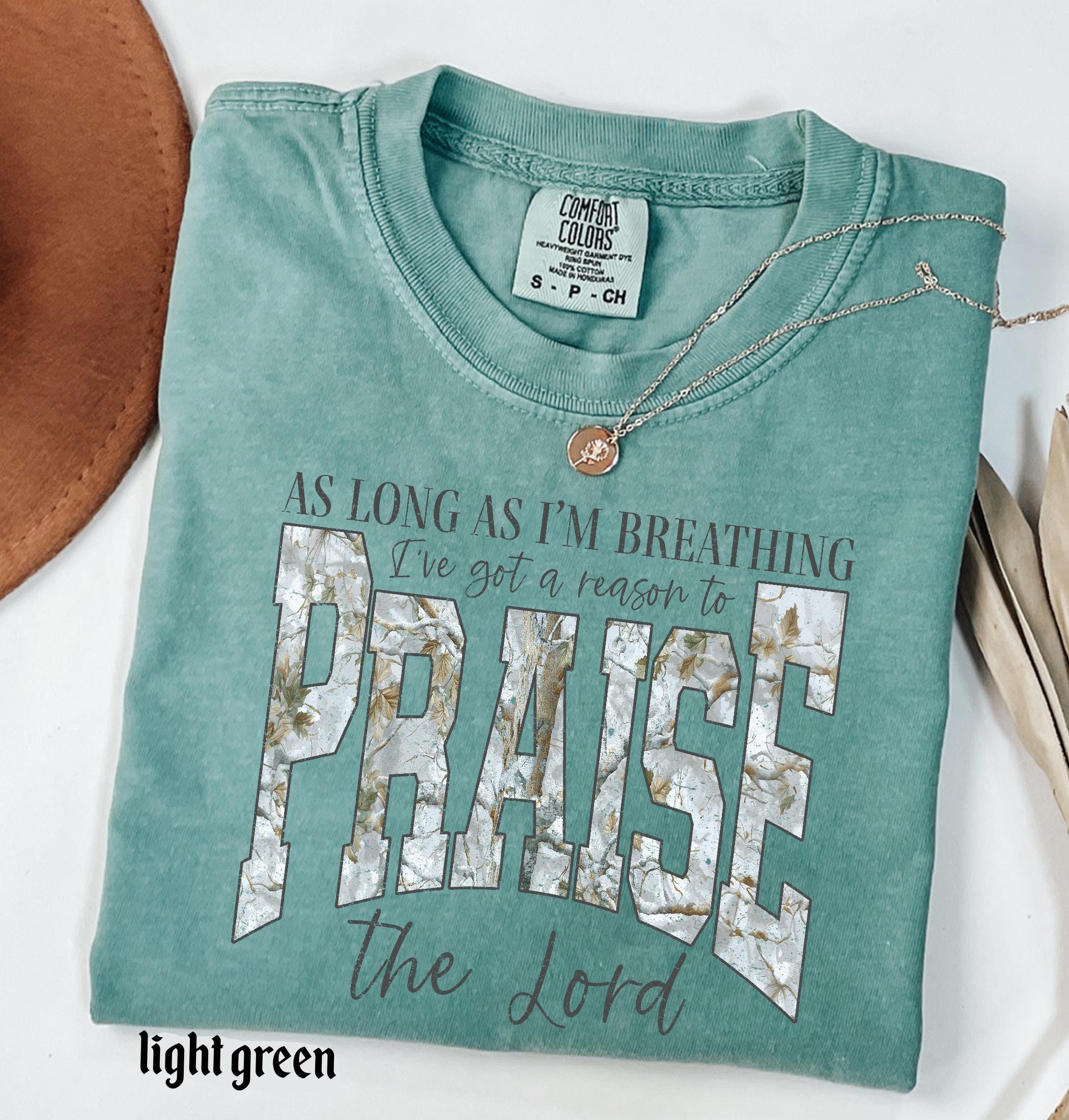 Comfort Colors© Christian Shirt: As Long As I'm Breathing I've Got a Reason To Praise, Praise the Lord Shirt, Brandon Lake Elevation Worship