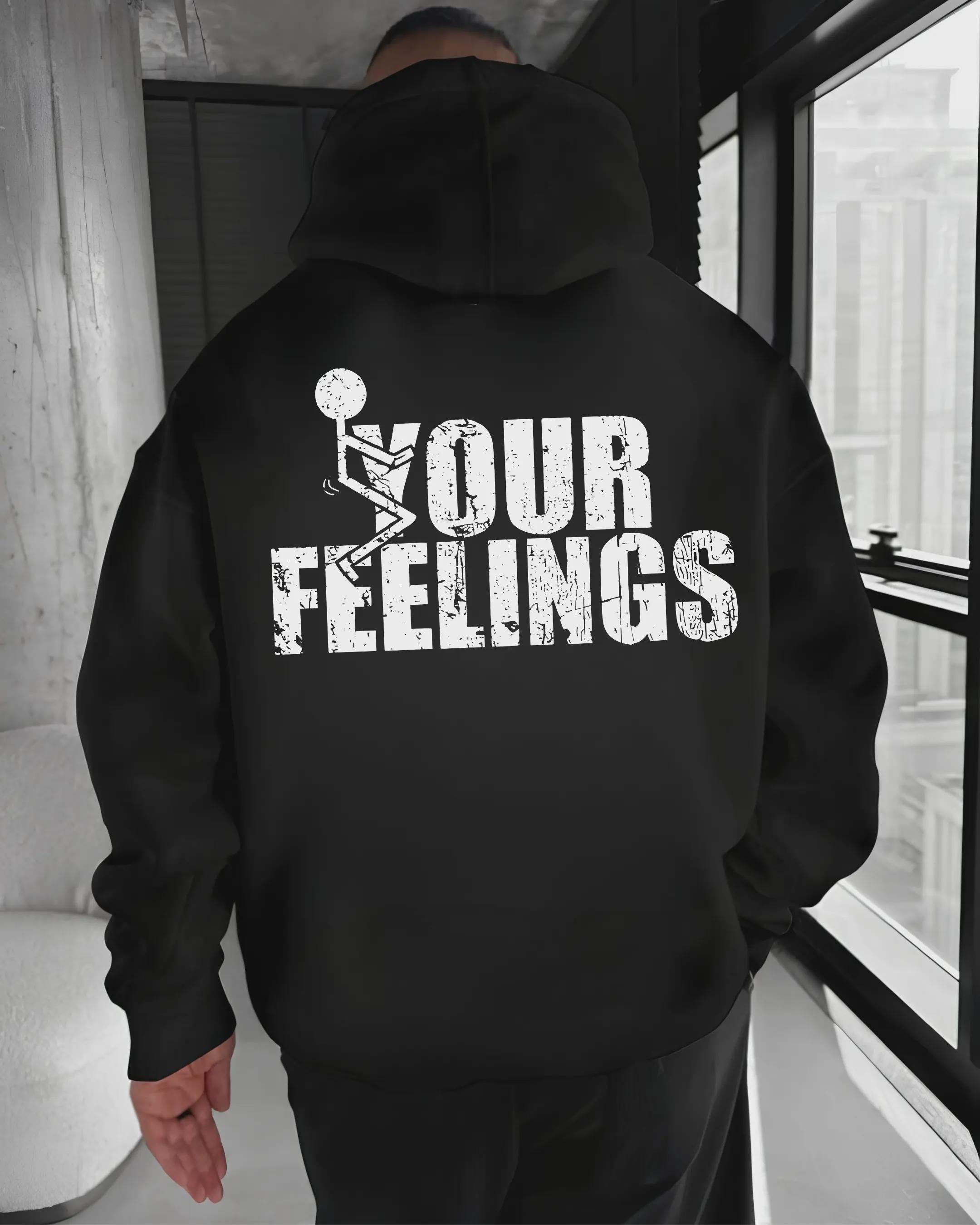 Fck Your Feelings Tshirt, Stick Figure Hoodie, Adult Humor Sweatshirt, Offensive Gag Gift For Men, Sarcastic Graphic Tee, Edgy Shirt